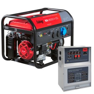 Бензиновый генератор FUBAG BS 8000 A ES с электростартером и коннектором автоматики + Блок автоматики Startmaster BS 11500 D (400 В) для трехфазных сетей в ПОДАРОК