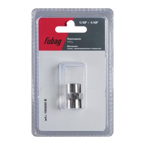 FUBAG Переходник 1/4 дюйма F - 1/4 дюйма F, блистер 1 шт в Самаре фото