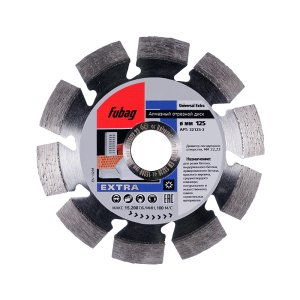 Алмазный отрезной диск FUBAG Universal Extra D125 мм/ 22.2 мм в Самаре фото