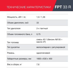 FUBAG Бензиновый триммер FPT 33R в Самаре фото