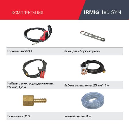 FUBAG Сварочный полуавтомат IRMIG 180 SYN с горелкой 250 А 3 м в комплекте в Самаре фото